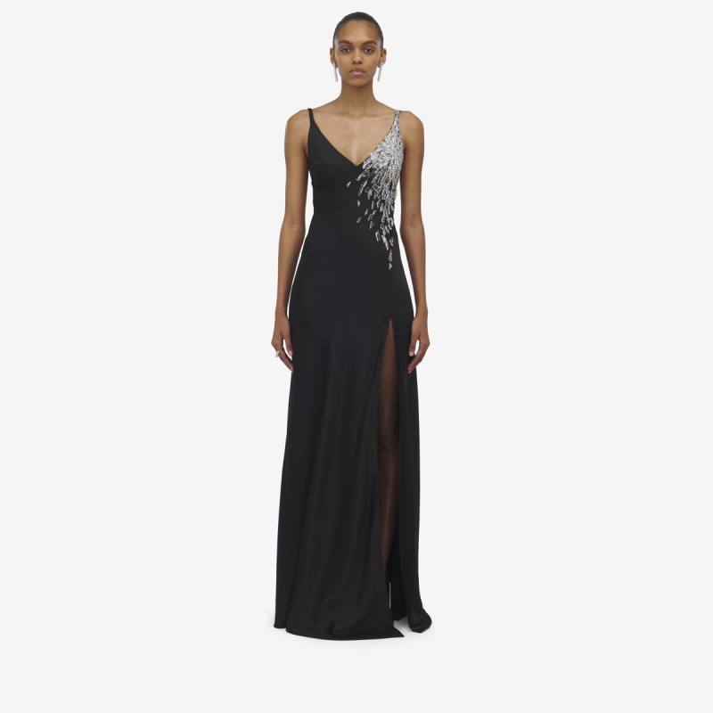 ALEXANDER MCQUEEN - Smashed Screen Embroidered Dress - Item 805636QZANN1000